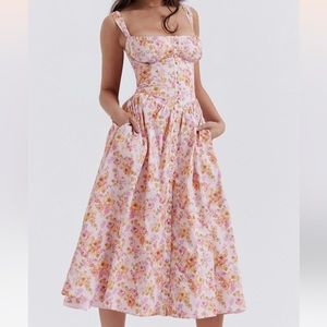 House of CB - Tatiana Midi Sundress (Size M, Plus Cup) WORN ONCE! LIKE NEW!